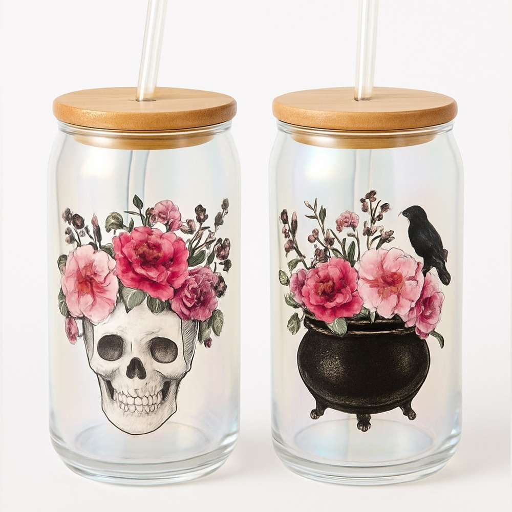Fig and Fern chic goth tumbler set